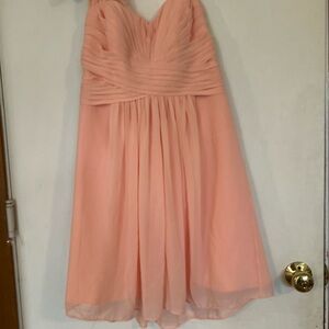 David's Bridal Halter Bellini Size 10 Chiffon Bridesmaid/wedding Guest Dress